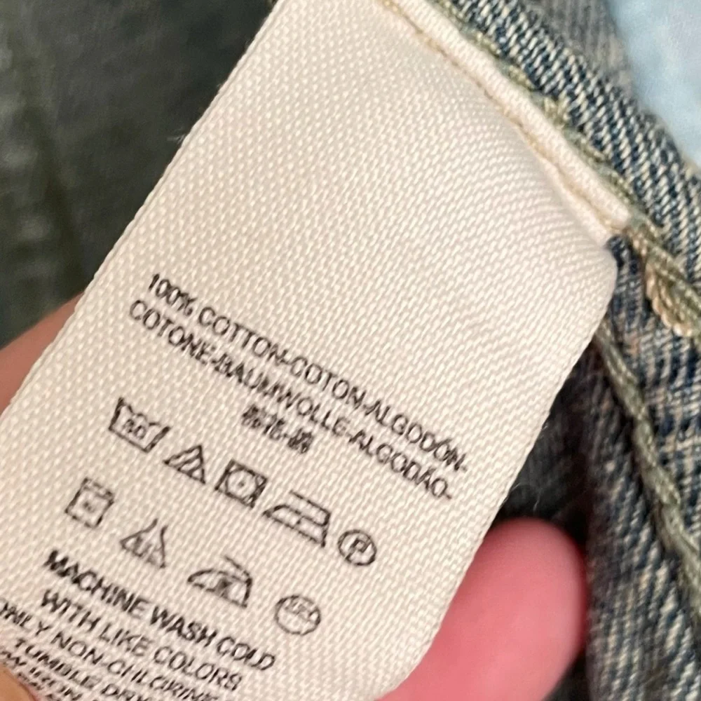 Free People | Mixed Media Distressed Hooded Jean Jacket - Picture 10 of 11